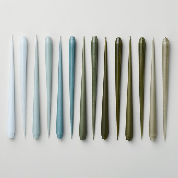 Svíčka Taper 32 cm – 02 Agave – set 2 ks