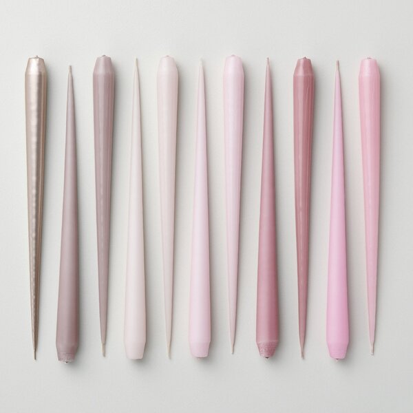 Svíčka Taper 32 cm – 94 Champagne Metallic – set 2 ks
