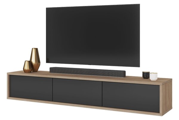 TV stolek Fiora 38 (dub olejovaný + antracit). Akce -14%