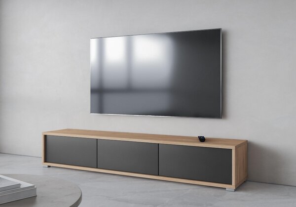TV stolek Fiora 38 (dub olejovaný + antracit). Akce -14%