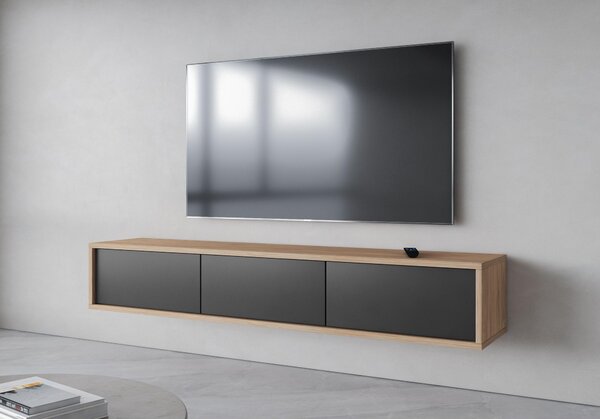 TV stolek Fiora 38 (dub olejovaný + antracit). Akce -14%