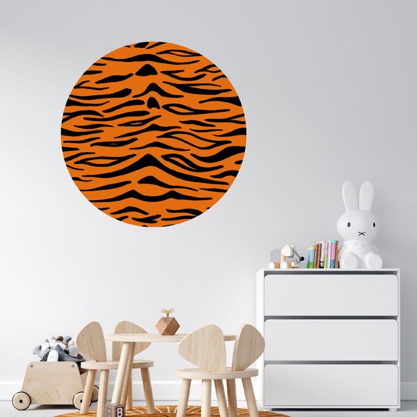 PIPPER. Kruhová samolepka na zeď "Tygří vzor" Velikost: 60cm