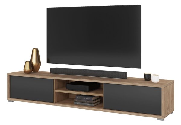 TV stolek Fiora 40 (dub olejovaný + antracit). Akce -9%