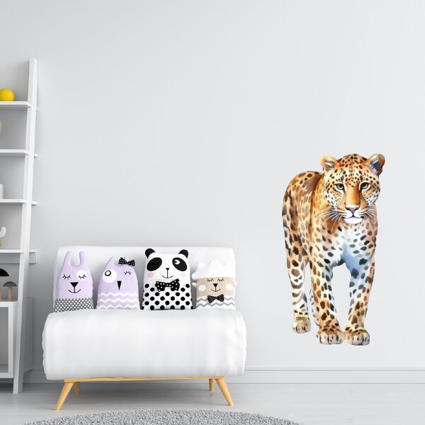 PIPPER. Textilní nálepka na zeď "Leopard"
