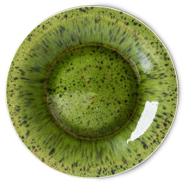 Set 2ks zelený keramický jídelní talíř The Emeralds - 27*3cm - HKLIVING