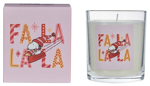 PEANUTS Vonná svíčka "FaLaLa" - růžová