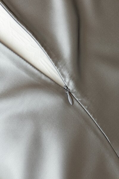 Povlečení Silk Silver 100% Hedvábí 1x 140/200