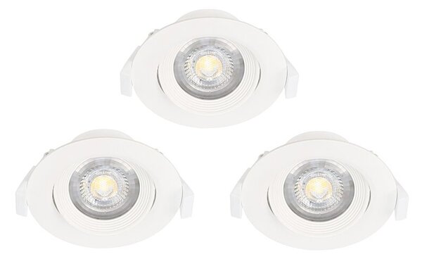 EGLO SET 3 kusů zápustných LED svítidel SARTIANO 32896 Eglo