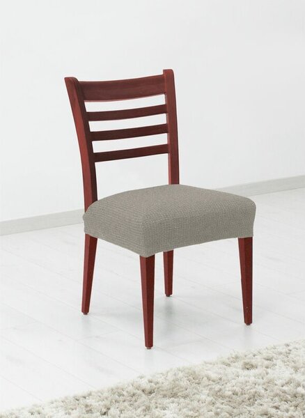 Forbyt Potah elastický na sedák židle komplet 2 ks Denia světle šedý