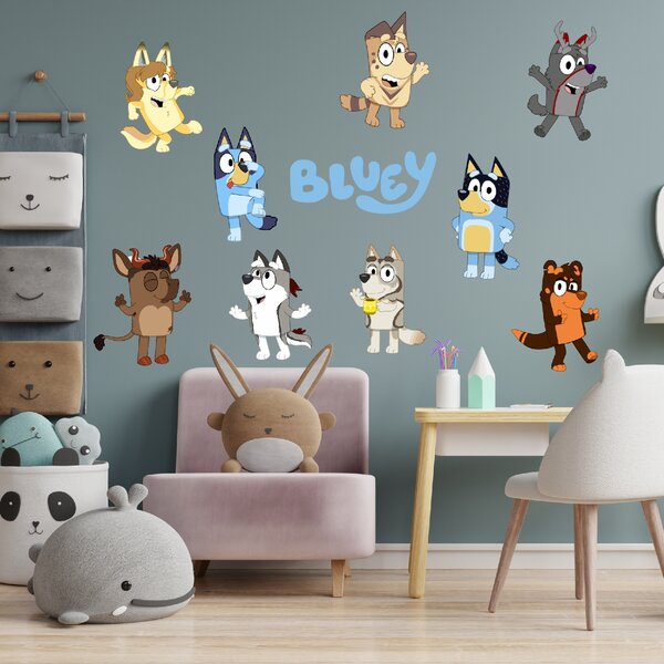 Textilní samolepka na zeď "Bluey 2"