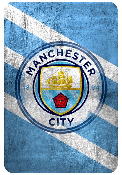 Textilní samolepka na zeď "Manchester City FC"
