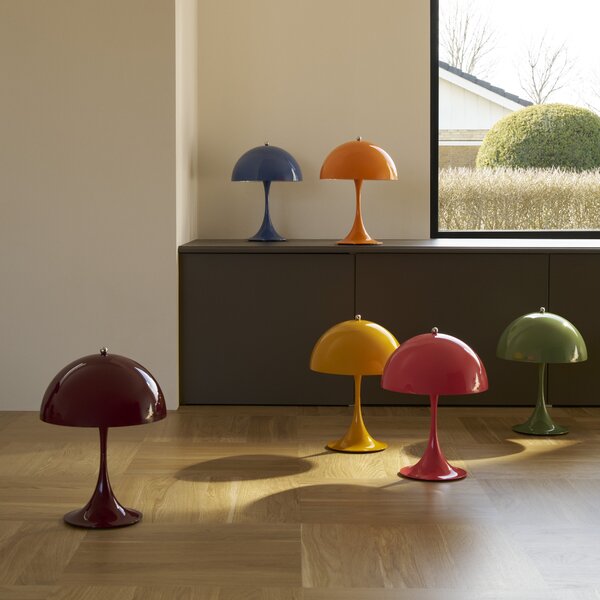 LOUIS POULSEN Přenosná lampa Panthella 250, Opaque moss green