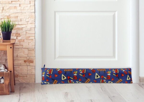 BELLATEX Polštářek válec Modrá,Červená 15x85 cm