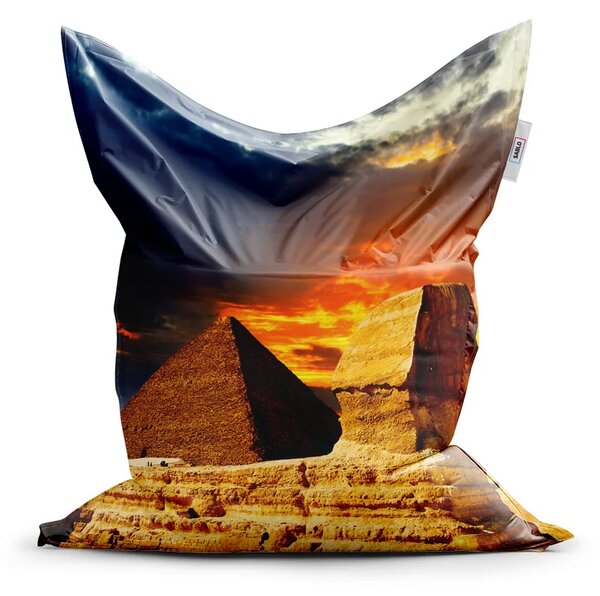 Sablio Sedací vak Classic Pyramidy - 150x100 cm