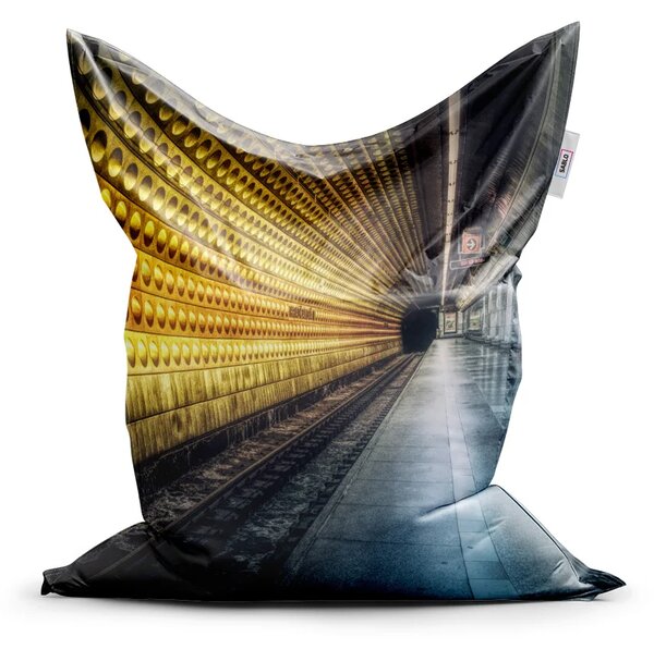 Sablio Sedací vak Classic Pražské metro - 150x100 cm