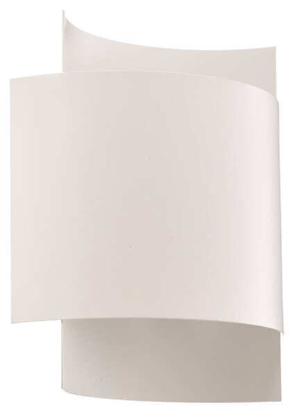 Nástěnné světlo Pako ze 2 ocelových desek v bílé