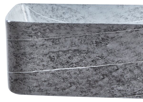 Umyvadlo na desku ARTAJ 61 x 35 cm Keramika Šedý betonový efekt