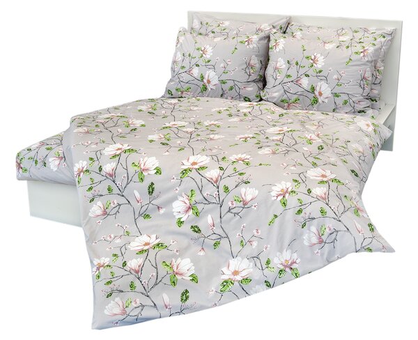 Stanex Ložní povlečení krepové magnolie (LS293) rozměr: 140 x 200 + 90 x 70, Zapínání: Zip