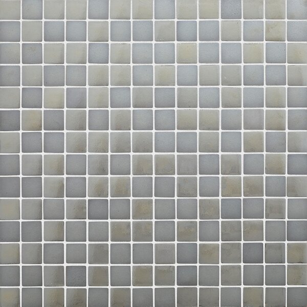 Hisbalit Obklad skleněná stříbrná Mozaika ELEMENTS MERCURIO 2,5x2,5 (33,3x33,3) cm - 25MERC