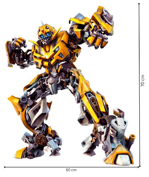 Textilní samolepka na zeď "Transformer - Bumblebee"