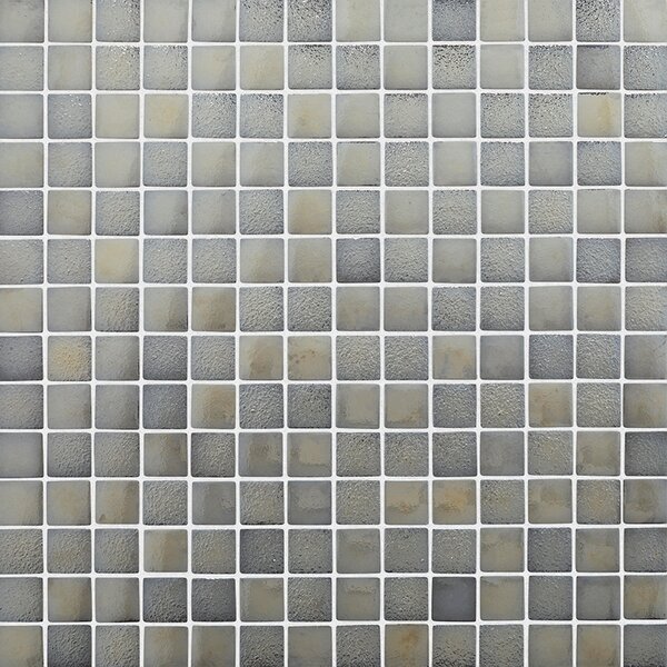 Hisbalit Obklad skleněná stříbrná Mozaika ELEMENTS PLATINUM 2,5x2,5 (33,3x33,3) cm - 25PLAT