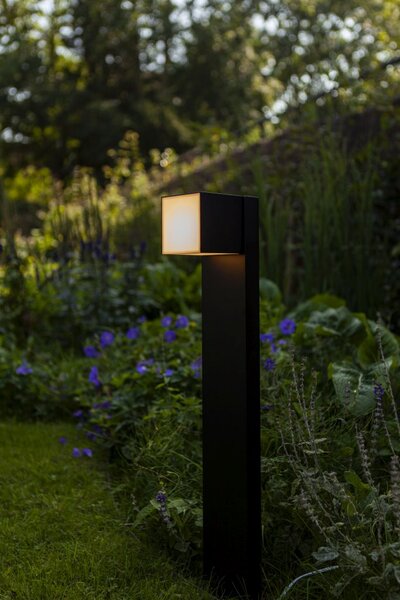 Lutec 7193802012 Cuva LED Zahradní zásuvkový sloupek | Teplá bílá | Černá | 12W | 3000 K