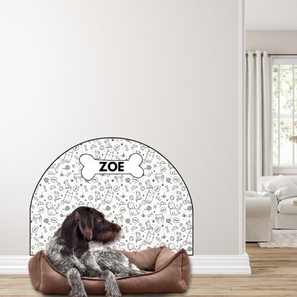 PIPPER. Ochranná textilní nálepka na zeď - Oblouk - Zvířata Velikost: 83x60cm, Jméno: Se jménem