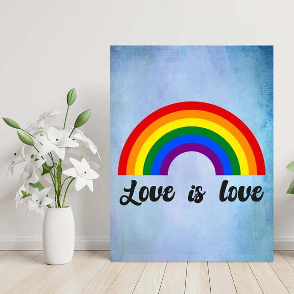 Sablio Dárková cedulka Love is love 2: 30x40 cm