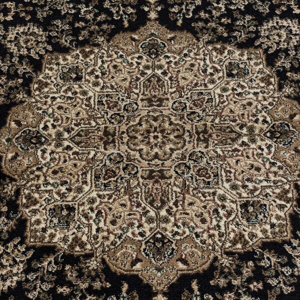 Ayyildiz, Kusový koberec Kashmir 2608 black, 120x170, černá, chodba / předsíň