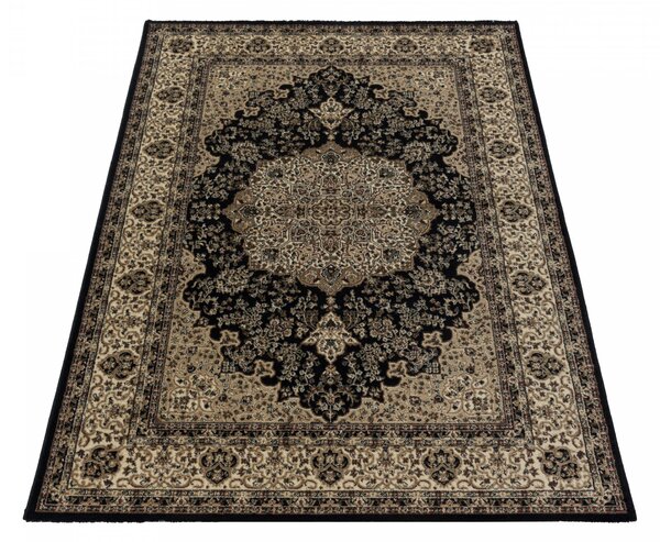 Ayyildiz, Kusový koberec Kashmir 2608 black, 120x170, černá, chodba / předsíň