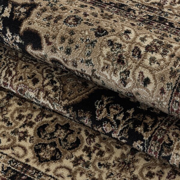 Ayyildiz, Kusový koberec Kashmir 2608 black, 120x170, černá, chodba / předsíň