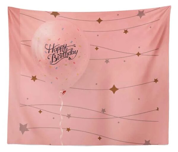 Sablio Deka Happy birthday: 150x120 cm