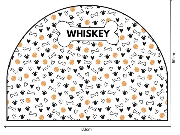 PIPPER. Ochranná textilní nálepka na zeď - Oblouk - Míčky Velikost: 120x96cm, Jméno: Bez jména