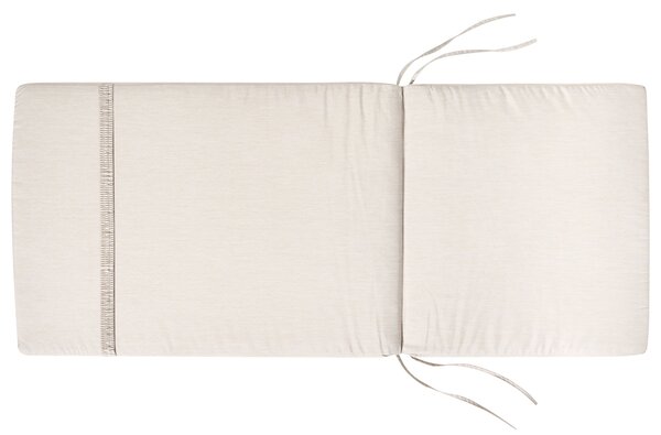 Sada 6 polstrů na opěradlo/sedadlo JAVA/AMANTEA PREMIUM 50 x 71 cm Světle béžová