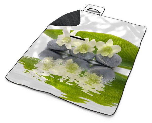 Sablio Plážová deka Bílá orchidej: 200x140 cm