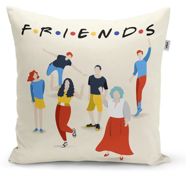 Sablio Polštář Seriál přátelé FRIENDS Postavy - 40x40 cm