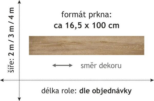 Tarkett, PVC podlaha - lino Duplex 1797, na míru, šíře 2m,3m,4m, hnědá, filc, chodba / předsíň