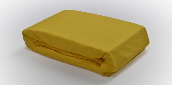 Stanex Froté napínací prostěradlo žluté Barva: ŽLUTÉ, rozměr: 200 x 200