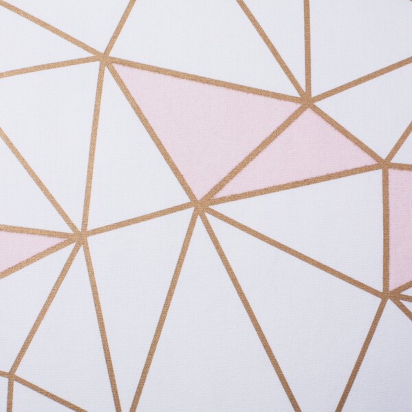 Sada 2 dekorativních polštářů CLARKIA Bavlna 45 x 45 cm Růžová Geometrický vzor