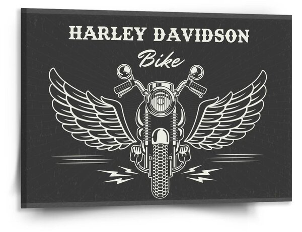 Sablio Obraz Harley-Davidson S křídly - 150x110 cm