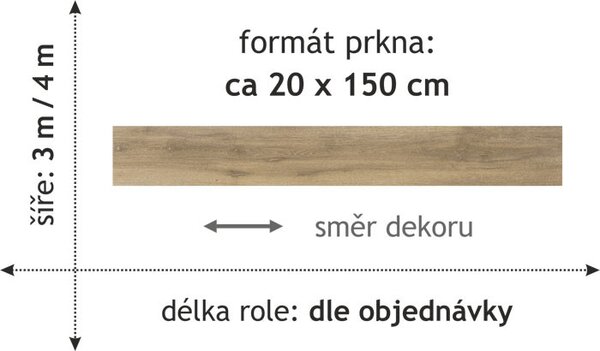 Beaulieu International Group, PVC podlaha - lino Livitex 2603, na míru, šíře 3m,4m, hnědá, filc, chodba / předsíň