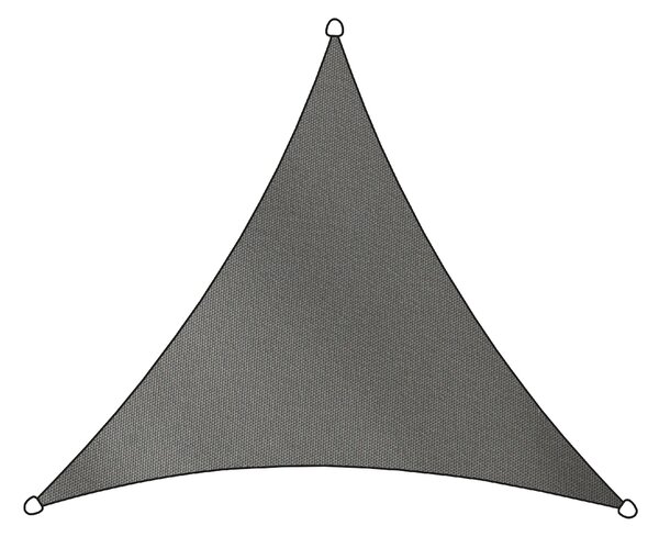 Stínící plachta COMO trojúhelníková antracitová 3,6x3,6x3,6m Exteriér | Zahradní stínění | Stínící plachty