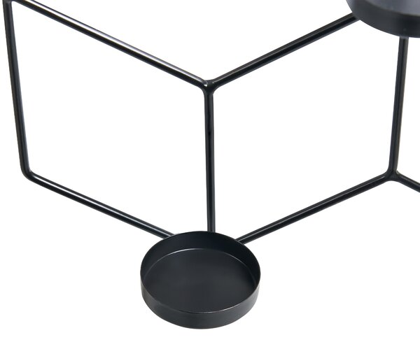 Nástěnný svícen TAROUCA Kov 31 cm Černá