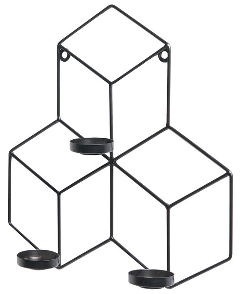Nástěnný svícen TAROUCA Kov 31 cm Černá