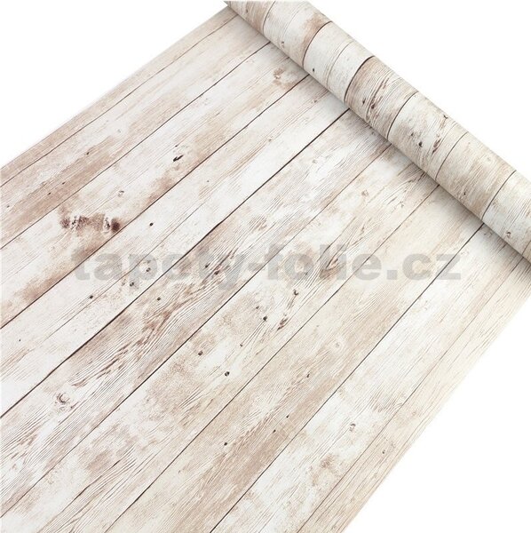 Samolepící tapety 45 cm x 10 m IMPOL TRADE 9329 dřevo bělené samolepící tapety