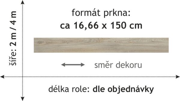 Beaulieu International Group, PVC podlaha - lino Master X 2956, na míru, šíře 4m, béžová, bez podkladu, chodba / předsíň