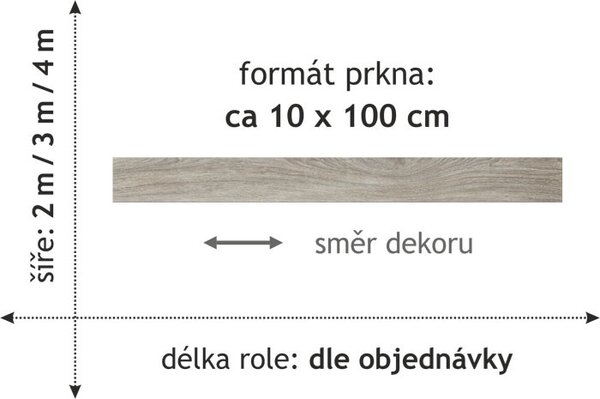 Beaulieu International Group, PVC podlaha - lino Master X 2952, na míru, šíře 2m,3m, šedá, bez podkladu, chodba / předsíň