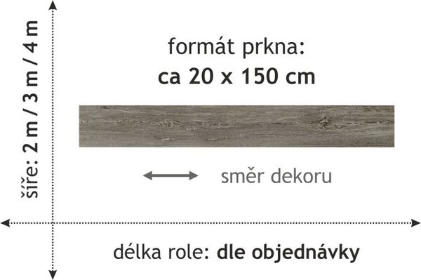Beaulieu International Group, PVC podlaha - lino Master X 2958, na míru, šíře 2m,4m, šedá, bez podkladu, chodba / předsíň