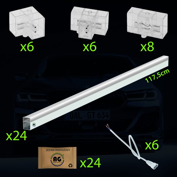 BERGE LED stropní svítidlo Hexagon IP44 - 210W - 110 lm/W - 243 x 485cm - studená bílá