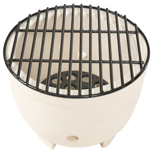 Mini gril na dřevěné uhlí KAMADO Keramika Modrá